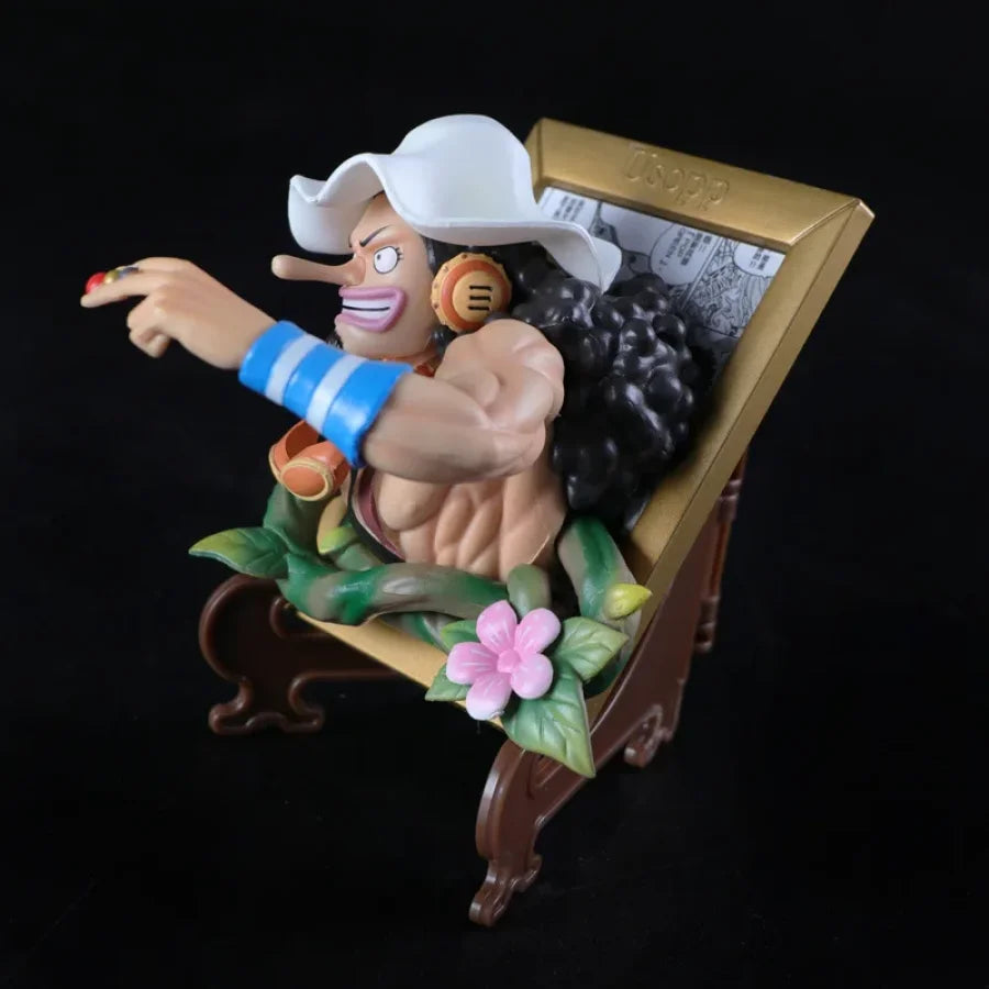 One Piece - Luffy Ace Sabo Zoro Nami E Usopp Action Figure Quadretto / Calamita In 3D