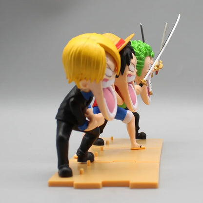 One Piece - Luffy Sanji E Zoro Action Figure Comica