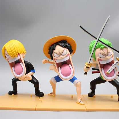 One Piece - Luffy Sanji E Zoro Action Figure Comica