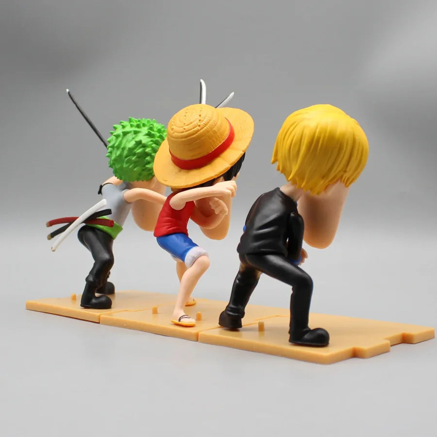 One Piece - Luffy Sanji E Zoro Action Figure Comica