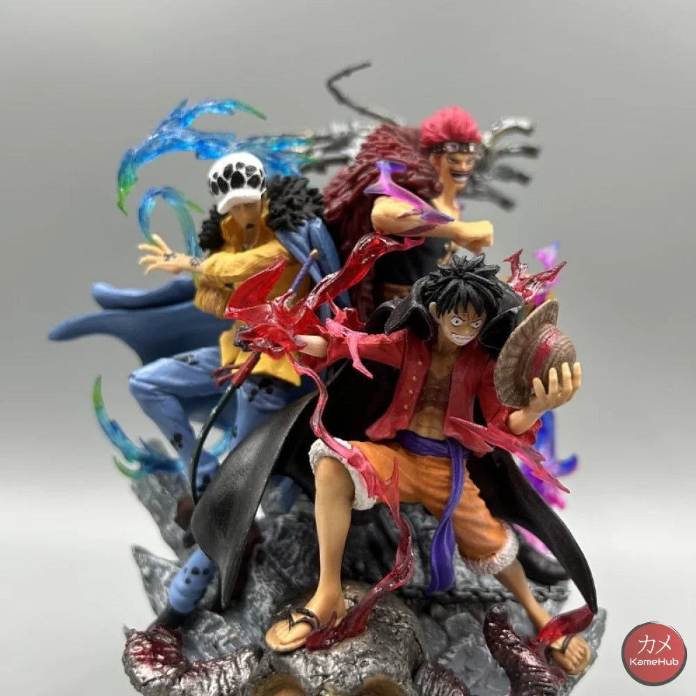 One Piece - Monkey D. Rufy Eustass Kid E Trafalgar Law Action Figure Replica