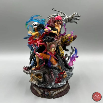 One Piece - Monkey D. Rufy Eustass Kid E Trafalgar Law Action Figure Replica