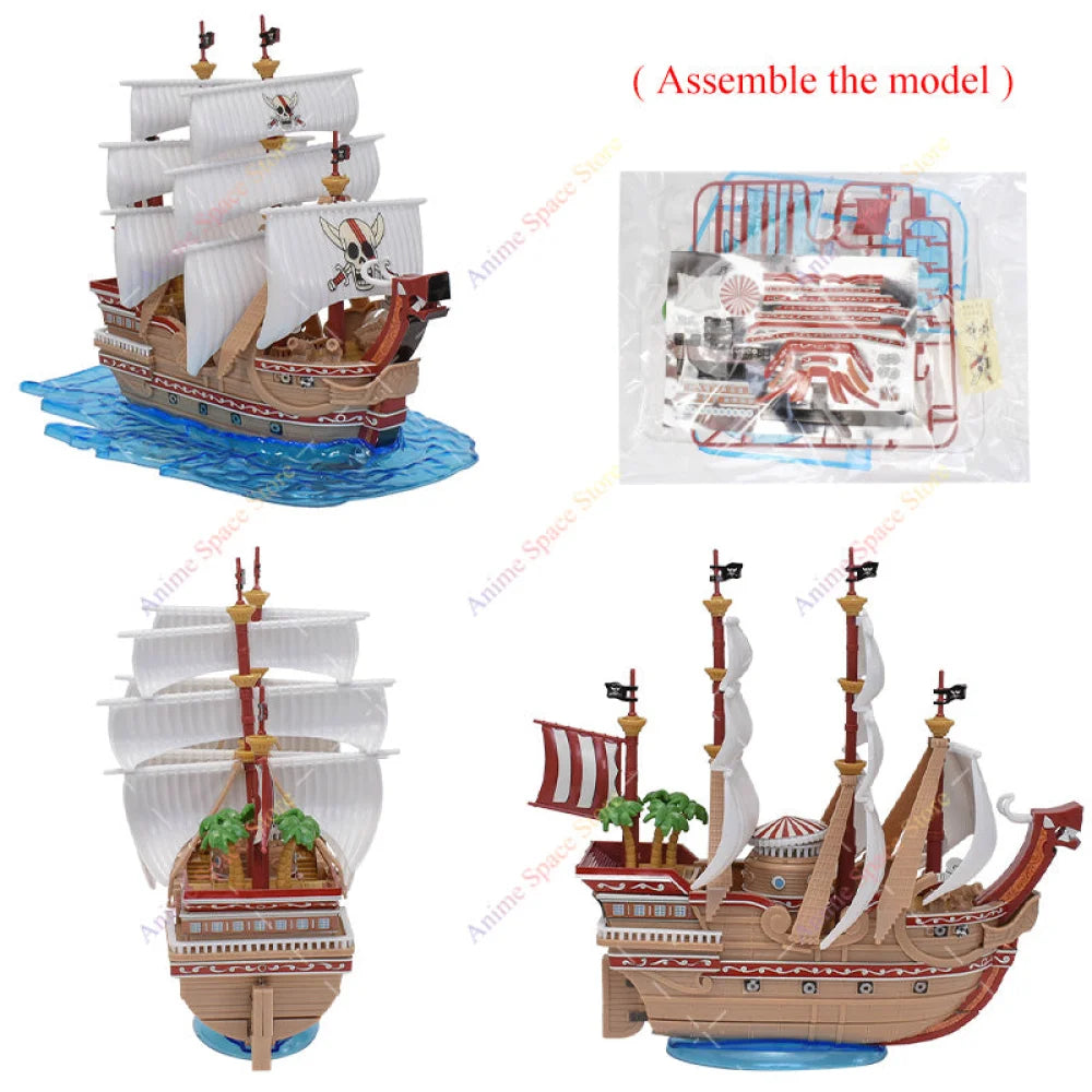 One Piece - Navi Da Assemblare Action Figure Going Merry Thousand Sunny Polar Tang Red Force Moby
