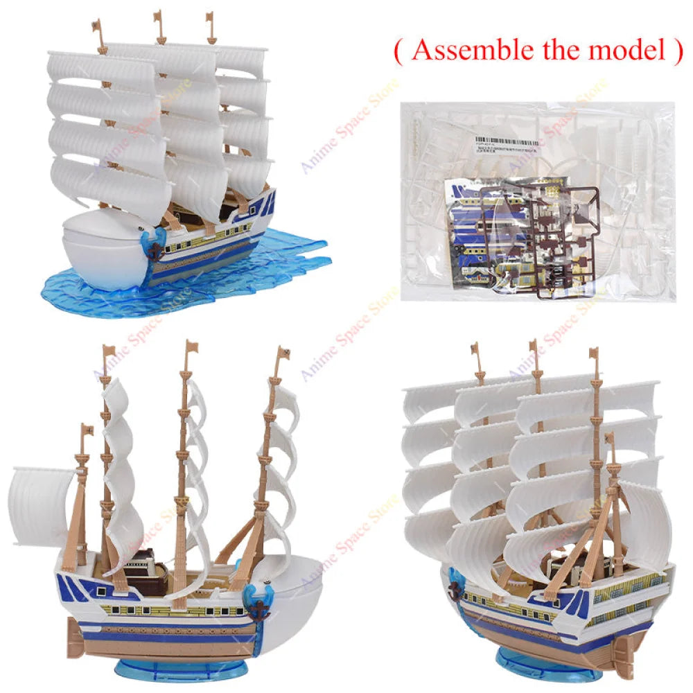 One Piece - Navi Da Assemblare Action Figure Going Merry Thousand Sunny Polar Tang Red Force Moby