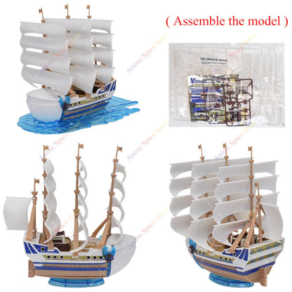 One Piece - Navi Da Assemblare Action Figure Going Merry Thousand Sunny Polar Tang Red Force Moby