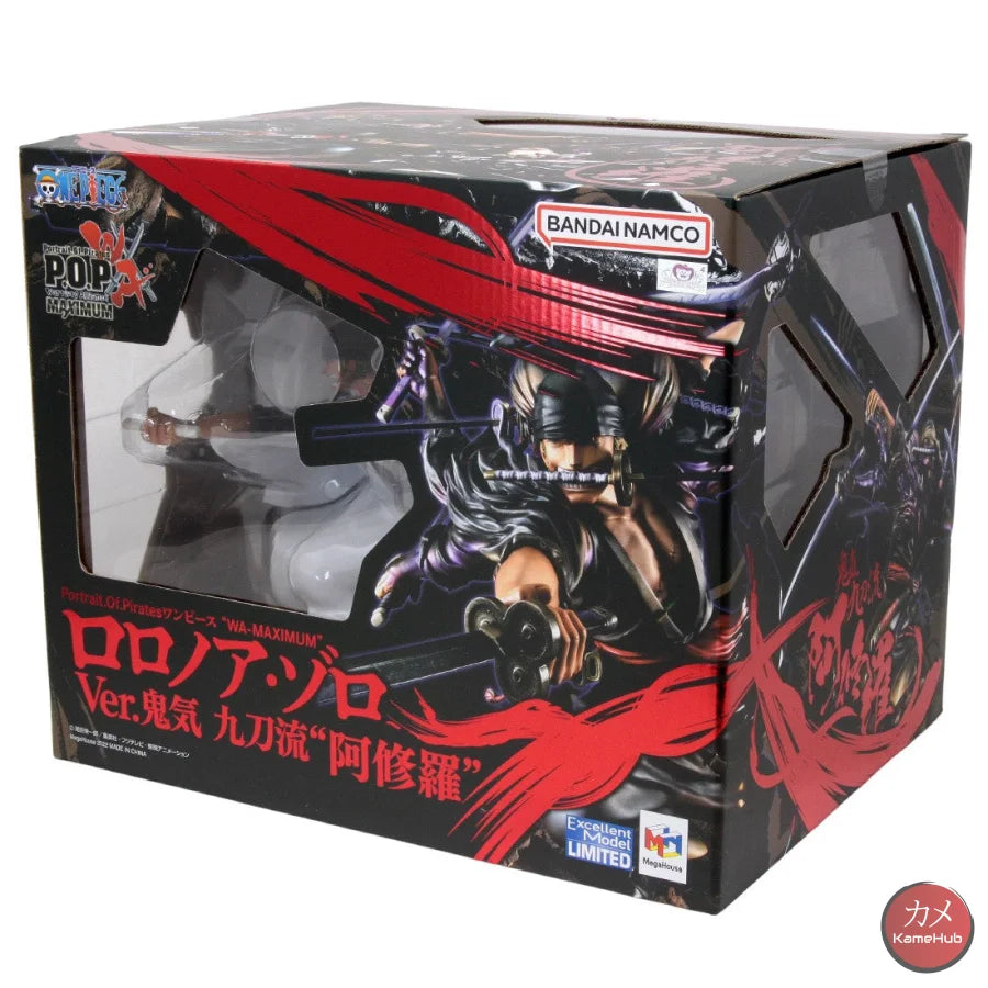 One Piece - Roronoa Zoro Action Figure Megahouse P.o.p Wa-Maximum 17.5Cm