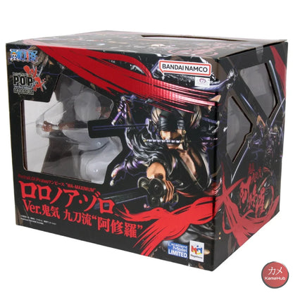 One Piece - Roronoa Zoro Action Figure Megahouse P.o.p Wa-Maximum 17.5Cm