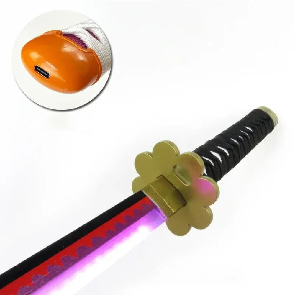 One Piece - Roronoa Zoro Katane in Bamboo con Luce Led - Katane & Spade
