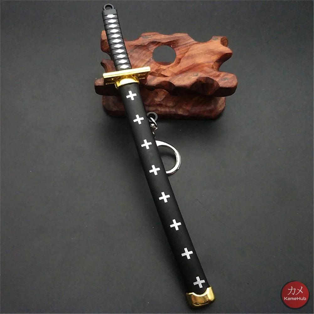 One Piece - Roronoa Zoro Mini Katana Portachiavi / Ornamentale Lamento Spettrale Trafalgar Law