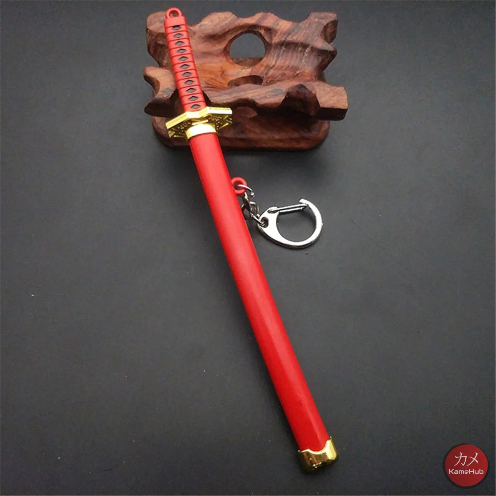 One Piece - Roronoa Zoro Mini Katana Portachiavi / Ornamentale Sandai Kitetsu Accessori