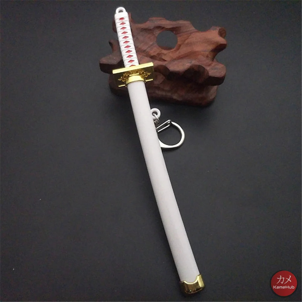 One Piece - Roronoa Zoro Mini Katana Portachiavi / Ornamentale Wado Ichimonji Accessori