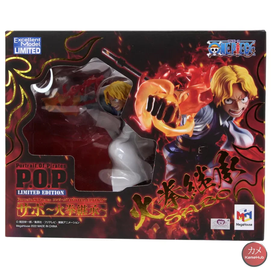 One Piece - Sabo Action Figure Megahouse P.o.p Limited Edition 14.5X24Cm