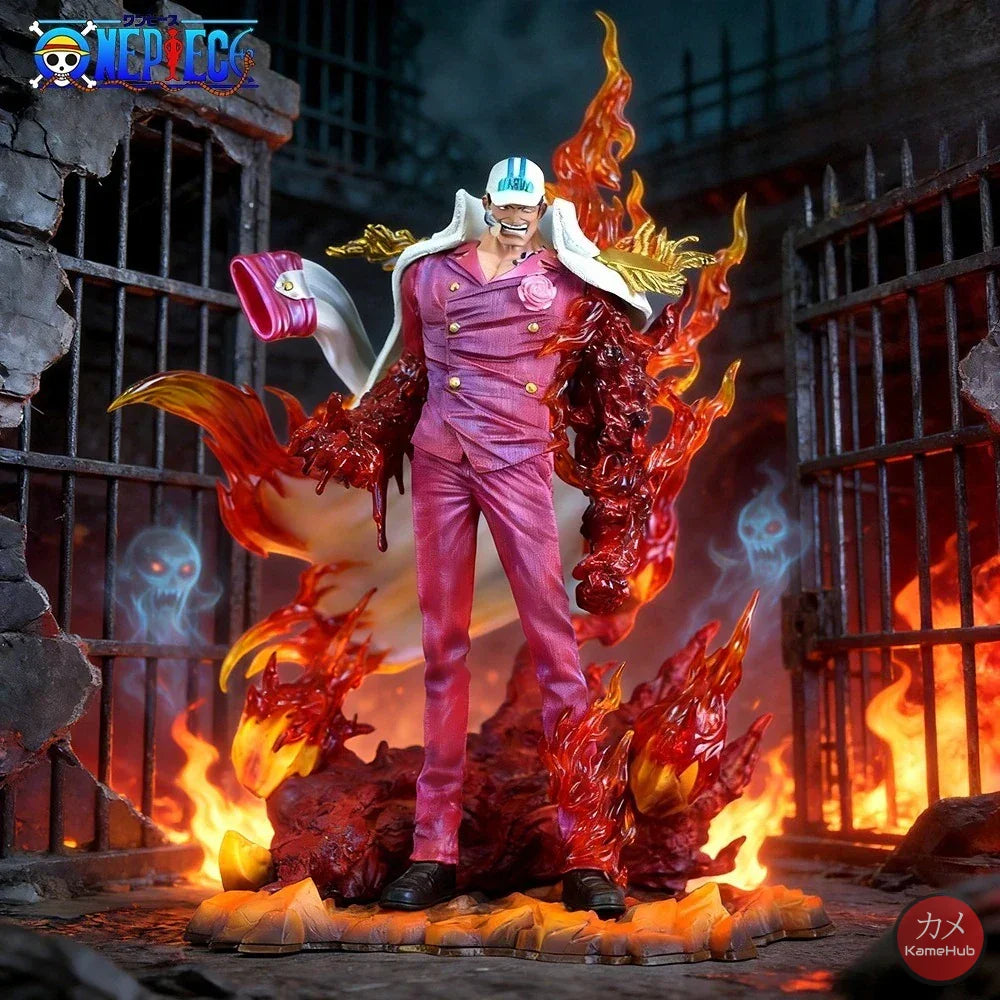 One Piece - Sakazuki Akainu Action Figure con Luce Led - Sakazuki Akainu 34cm - Action Figure