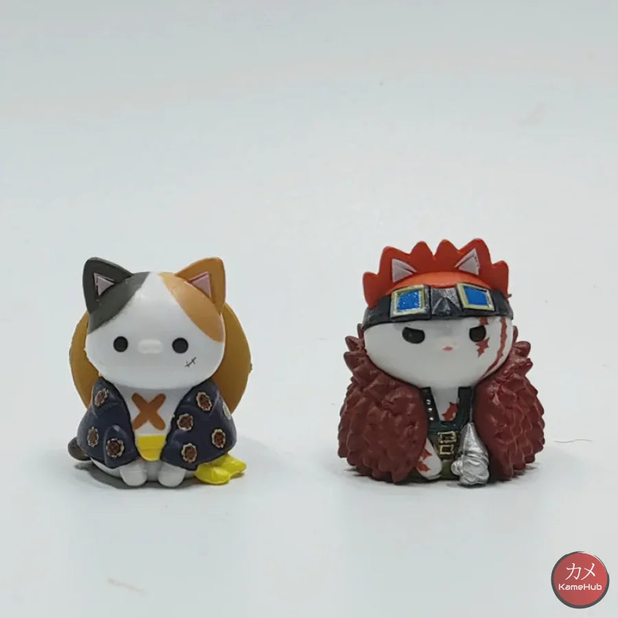 One Piece - Set 8 Pz Mini Action Figure Neko Gatto Kawaii