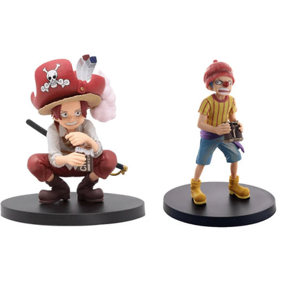 One Piece - Shanks Il Rosso E Bagy / Buggy Clown Action Figure Bandai Banpresto Dxf