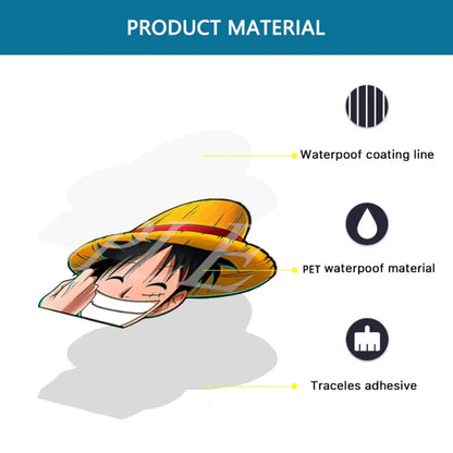 One Piece - Vari Personaggi 3D Sticker Effetto Motion Lenticolare - Accessori
