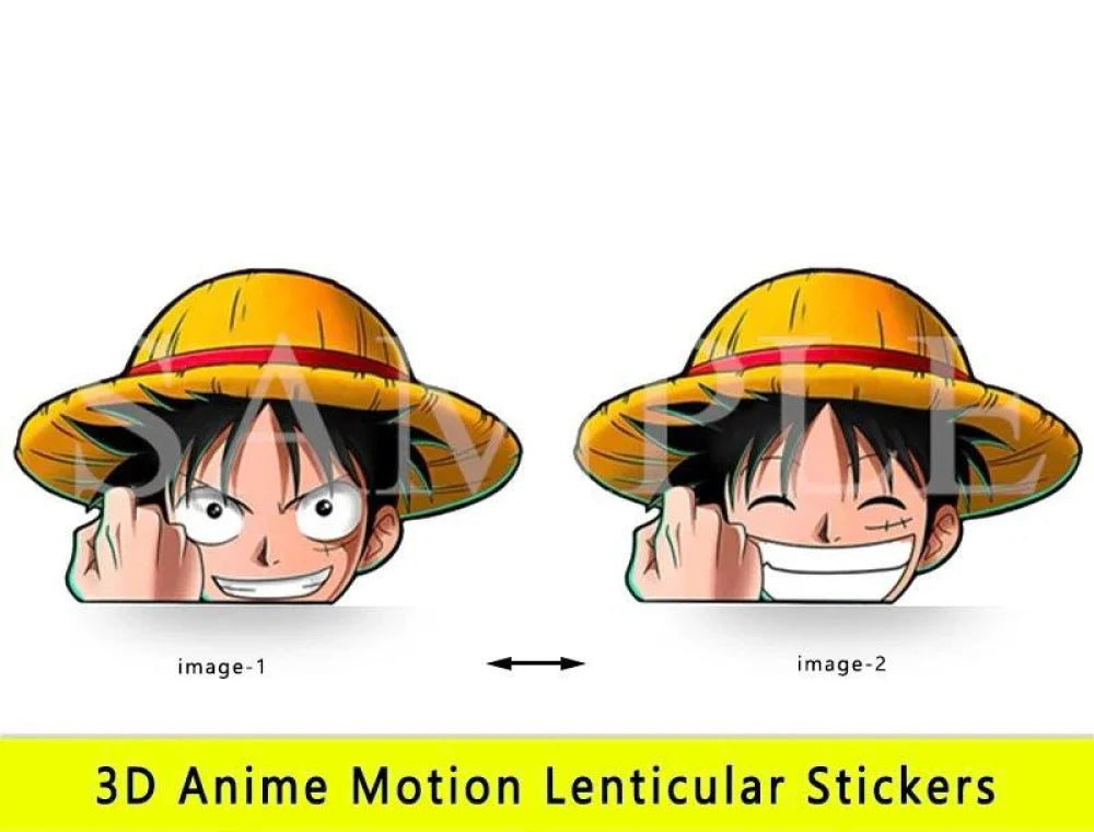 One Piece - Vari Personaggi 3D Sticker Effetto Motion Lenticolare - Accessori