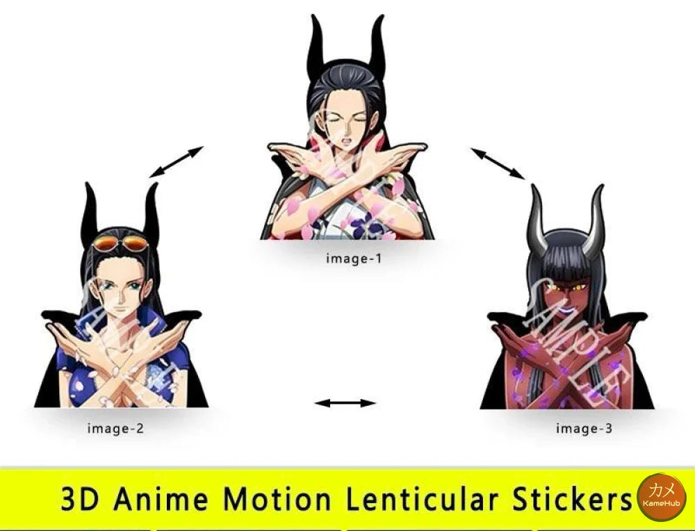 One Piece - Vari Personaggi 3D Sticker Effetto Motion Lenticolare - Nico robin 34 - Accessori