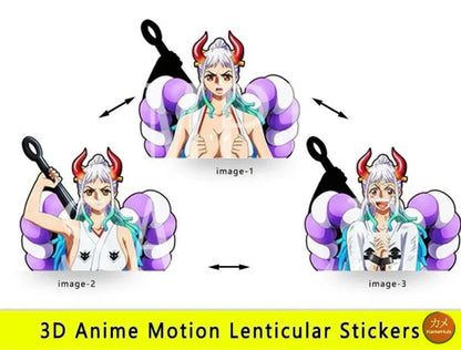 One Piece - Vari Personaggi 3D Sticker Effetto Motion Lenticolare - Yamato 17 - Accessori