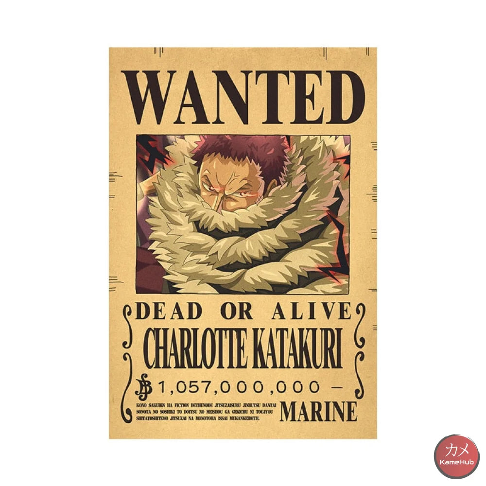 One Piece - Wanted Dead Or Alive Poster Charlotte Katakuri
