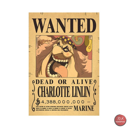 One Piece - Wanted Dead Or Alive Poster Charlotte Linlin
