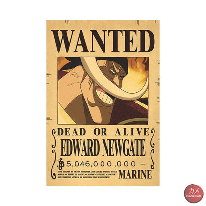 One Piece - Wanted Dead Or Alive Poster Edward Newgate