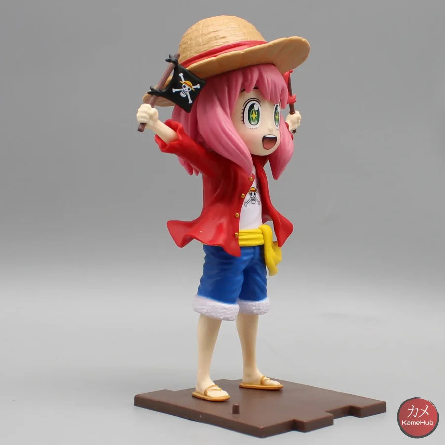 One Piece X Spy X Family - Anya Forger Luffy Cosplay Action Figure