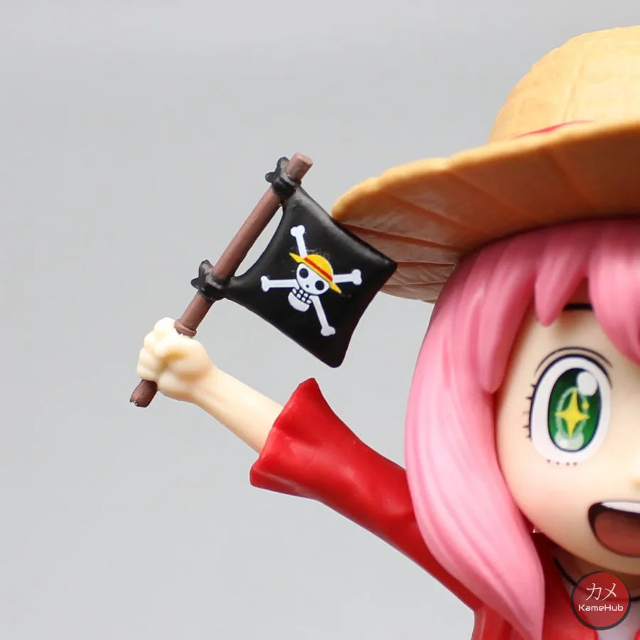 One Piece X Spy X Family - Anya Forger Luffy Cosplay Action Figure