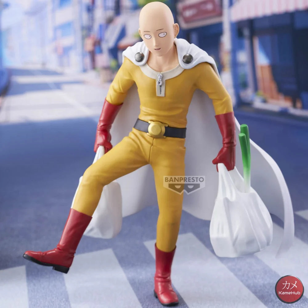One Punch Man - Saitama Action Figure Bandai Banpresto - Saitama 20cm - Action Figure