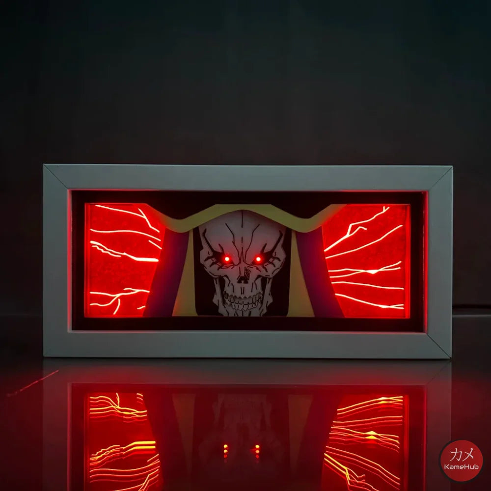 Overlord - Albedo e Ainz Ooal Gown Light Box 3D con Luce Led Ainz Ooal Gown / 1 Colore Predefinito Gadget