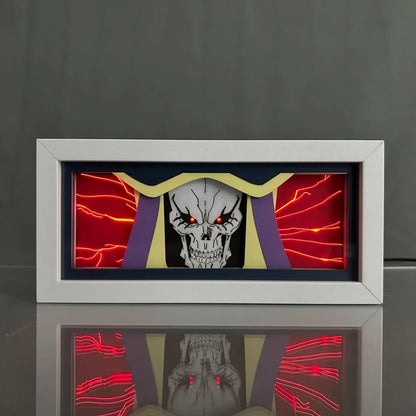 Overlord - Albedo e Ainz Ooal Gown Light Box 3D con Luce Led Gadget