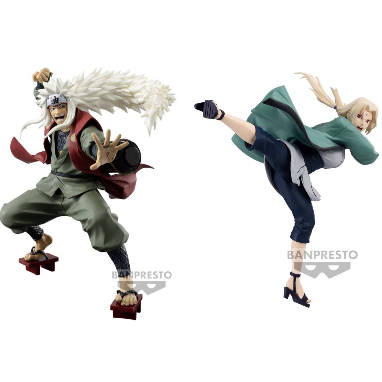 Naruto Shippuden - Jiraiya e Tsunade Action Figure Bandai Banpresto Colosseum