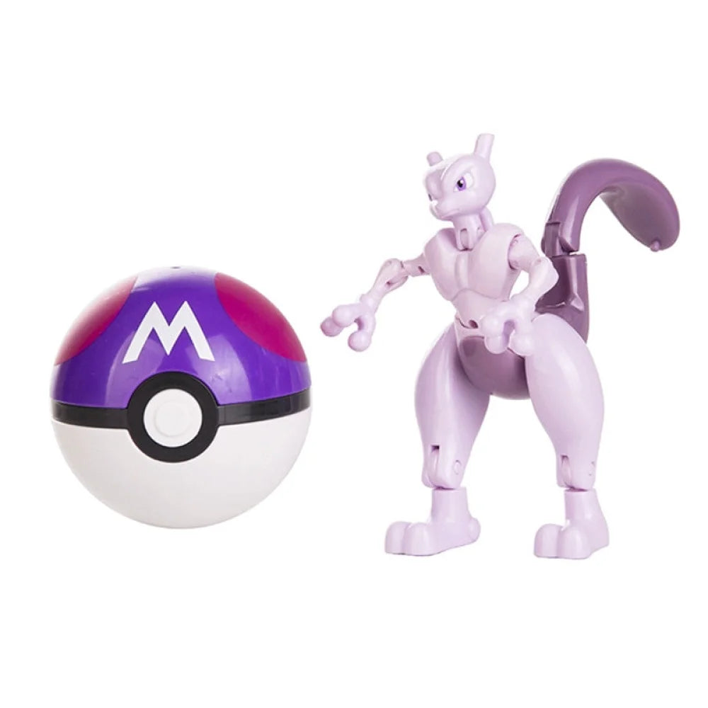 Pokemon - Pokeball Con Mini Action Figure Originale Takara Tomy