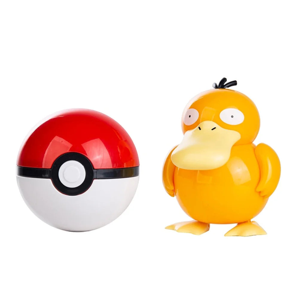 Pokemon - Pokeball Con Mini Action Figure Originale Takara Tomy