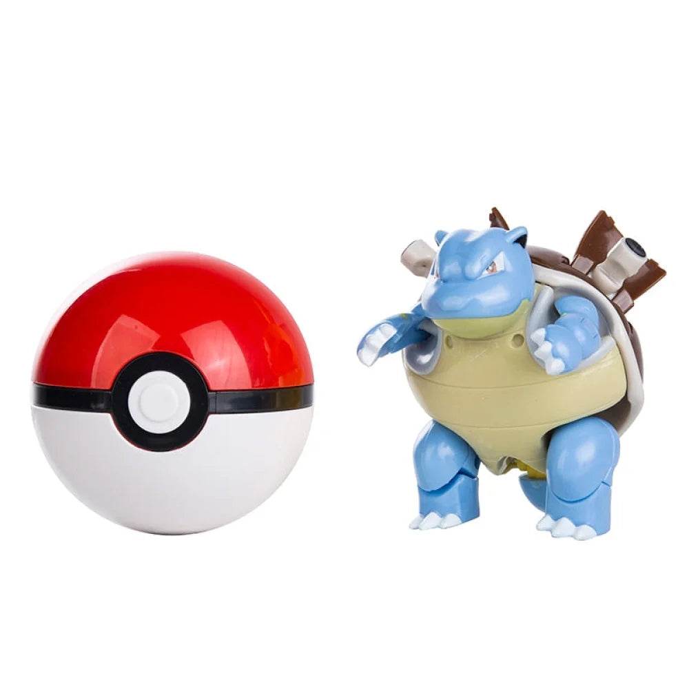 Pokemon - Pokeball Con Mini Action Figure Originale Takara Tomy