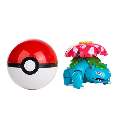 Pokemon - Pokeball Con Mini Action Figure Originale Takara Tomy