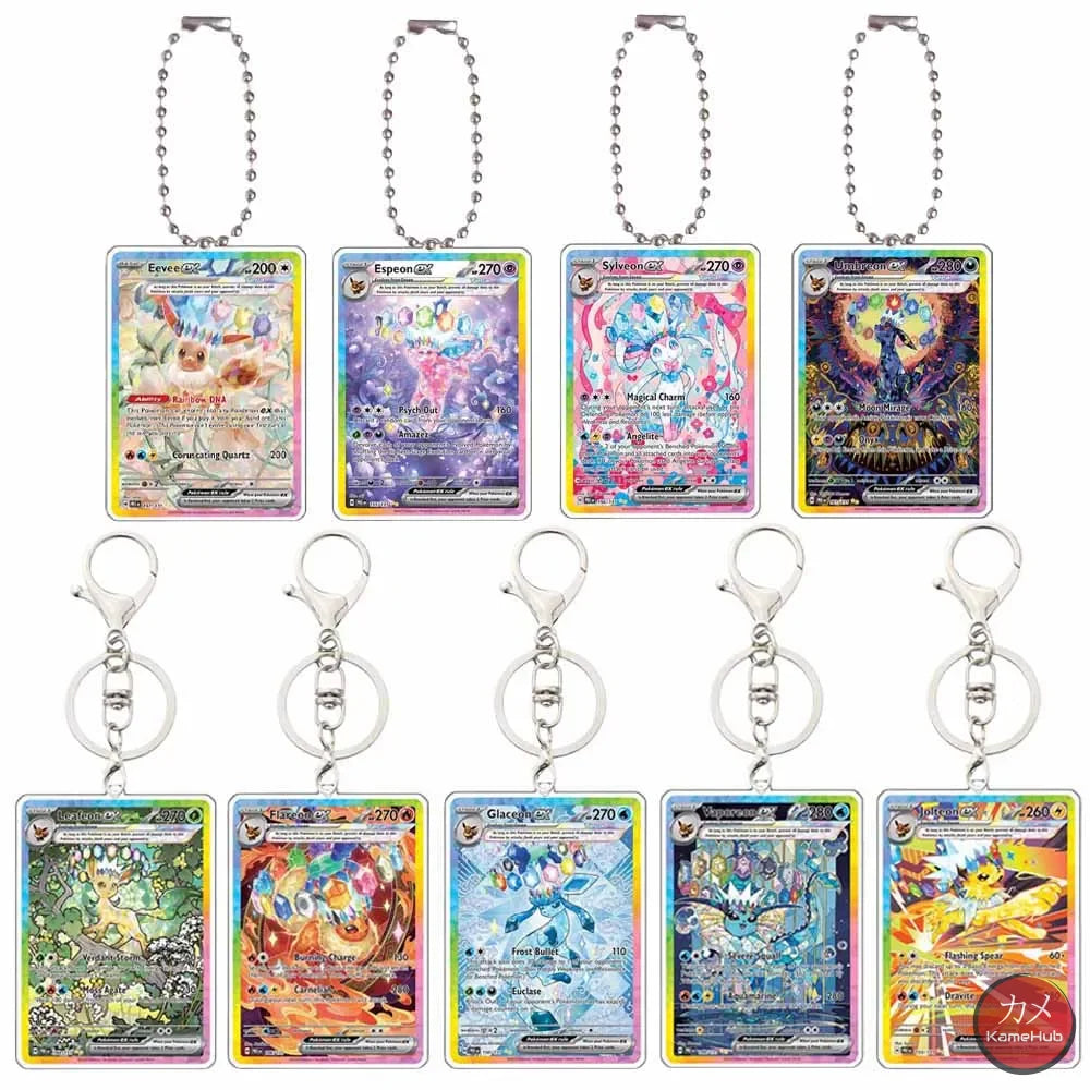 Pokémon - Portachiavi Carte Evoluzioni Prismatiche - Accessori