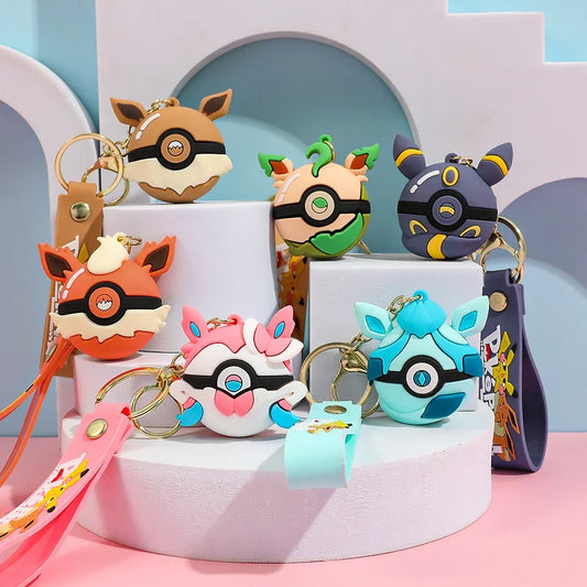 Pokemon - Portachiavi in Silicone Evoluzioni Eevee - Accessori