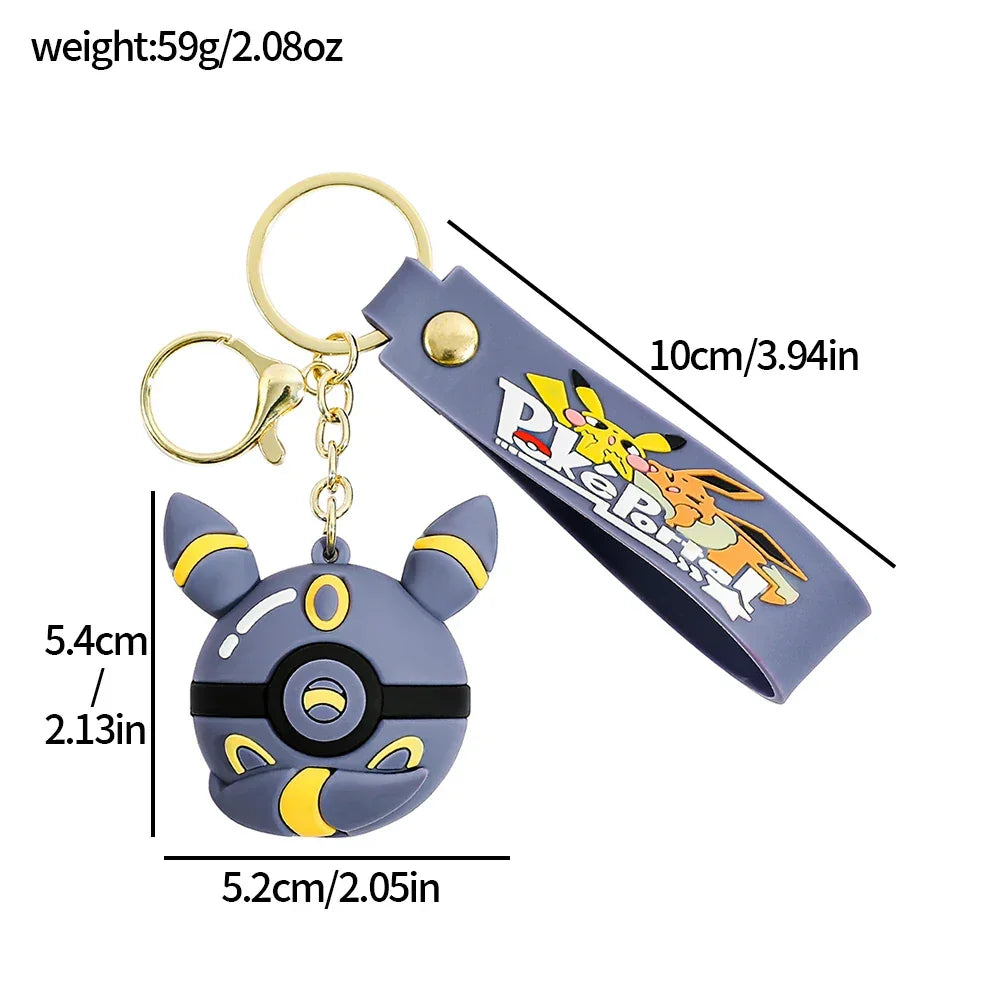 Pokemon - Portachiavi in Silicone Evoluzioni Eevee - Accessori