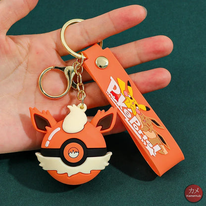 Pokemon - Portachiavi in Silicone Evoluzioni Eevee - Flareon - Accessori