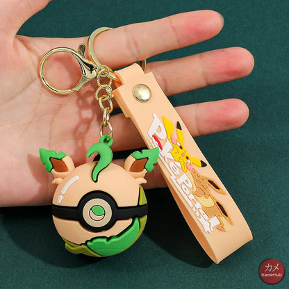 Pokemon - Portachiavi in Silicone Evoluzioni Eevee - Leafeon - Accessori