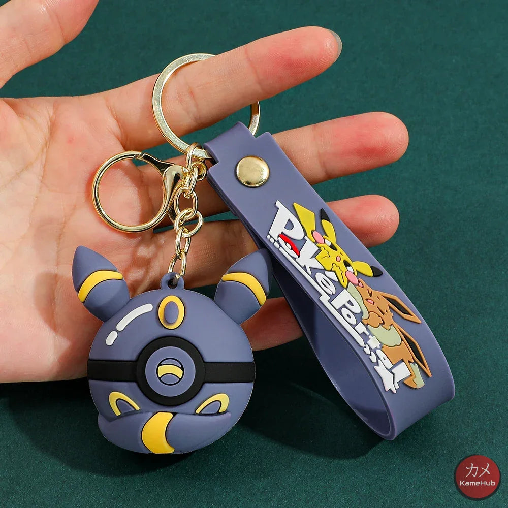 Pokemon - Portachiavi in Silicone Evoluzioni Eevee - Umbreon - Accessori