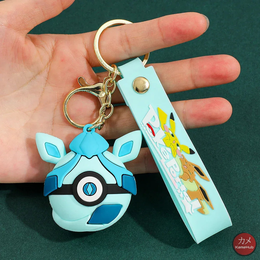 Pokemon - Portachiavi in Silicone Evoluzioni Eevee - Vaporeon - Accessori
