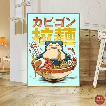 Pokémon - Poster Ramen Moderni - Snorlax / S 20x30cm - Poster