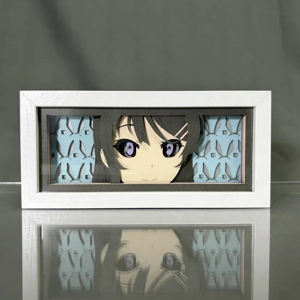 Rascal Does Not Dream Of Bunny Girl Senpai - Light Box 3D con Luce Led Gadget
