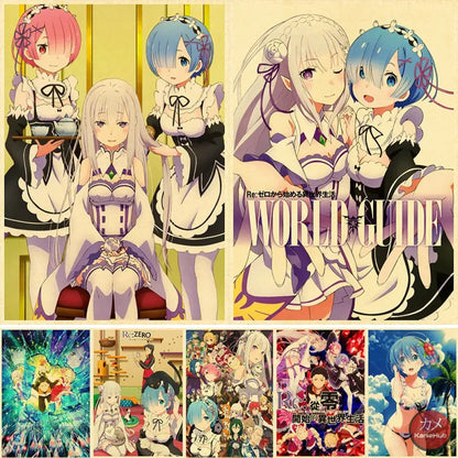 Re:zero Starting Life In Another World - Anime Poster Aesthetic A3 Hd