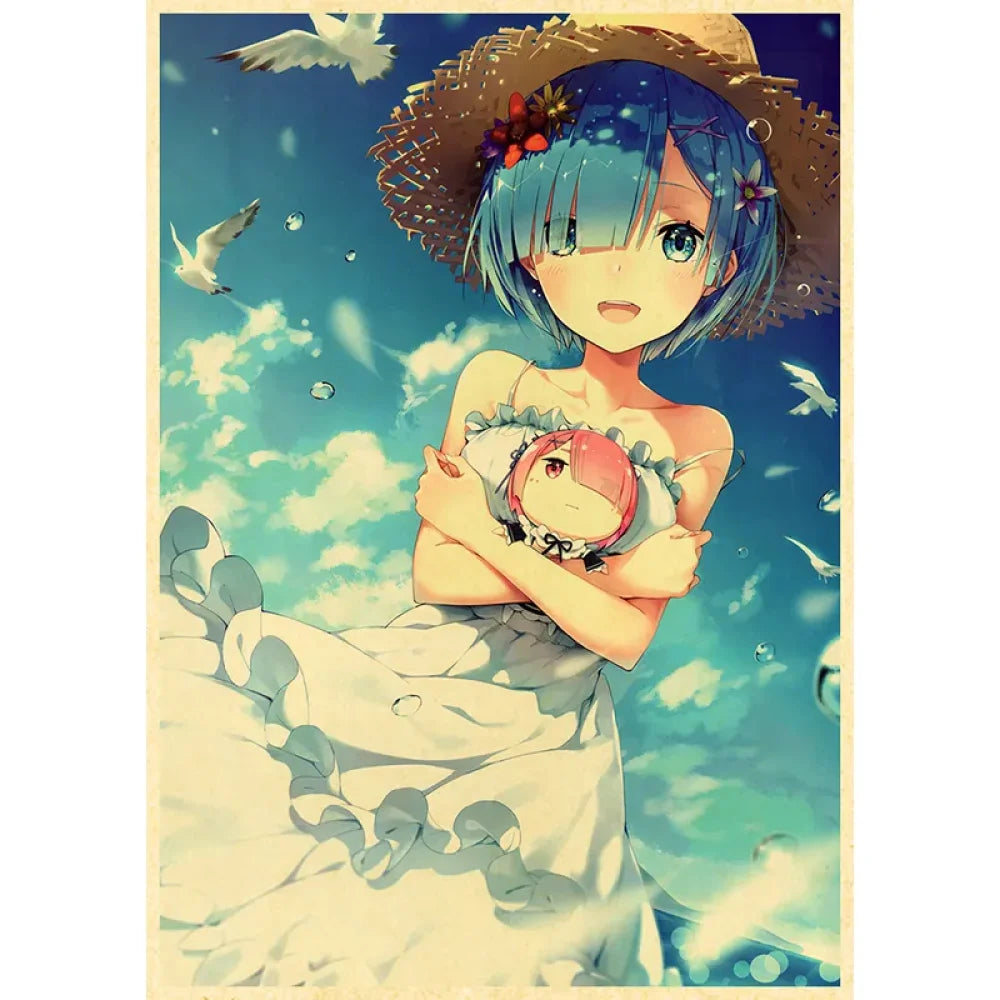 Re:zero Starting Life In Another World - Anime Poster Aesthetic A3 Hd