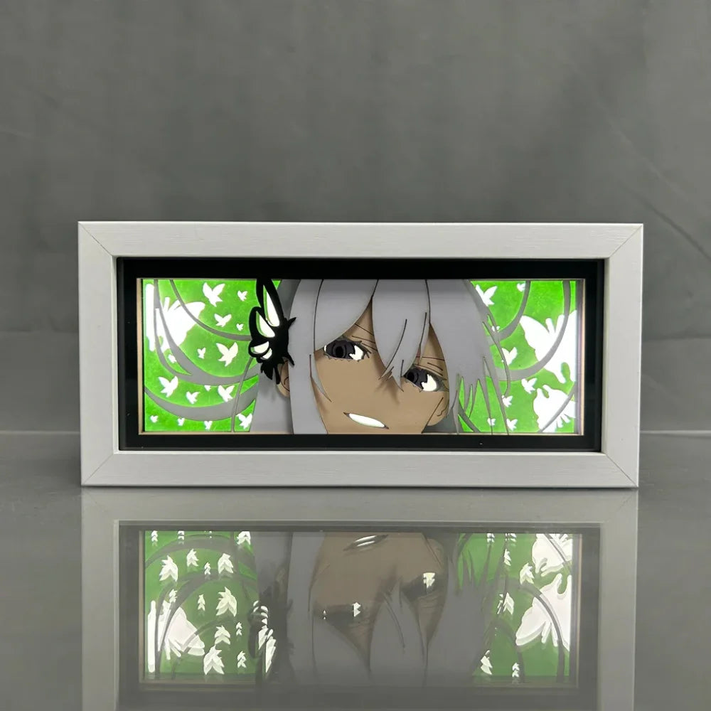 Re:Zero Starting Life in Another World - Echidna e Rem Light Box 3D con Luce Led Gadget
