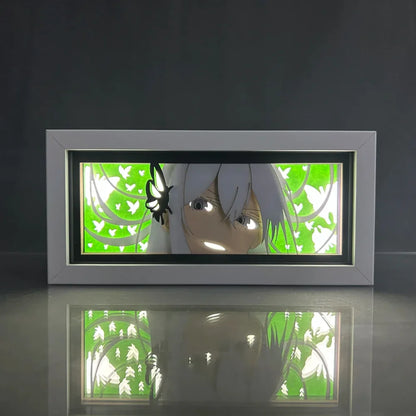 Re:Zero Starting Life in Another World - Echidna e Rem Light Box 3D con Luce Led Gadget
