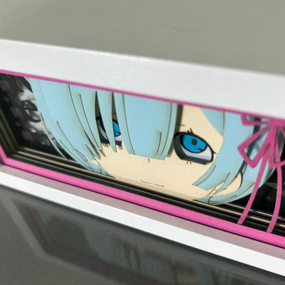 Re:Zero Starting Life in Another World - Echidna e Rem Light Box 3D con Luce Led Gadget